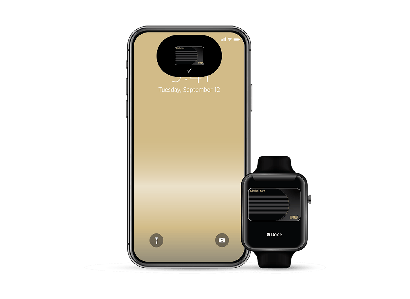 DMP mobile credential on a smartphone